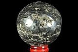 Polished Pyrite Sphere - Peru #97994-1